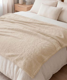 Manta Flannel 127X152 Cm Crudo