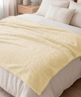 Manta Flannel 127X152 Cm Beige