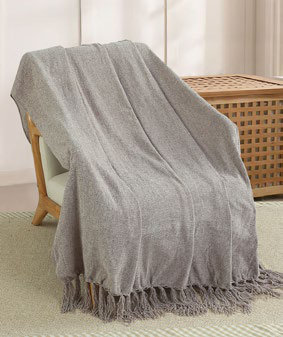 Manta Tejida 520 G 127X152 Gris