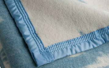 Frazada 50% Lana Jacquard Aspen Celeste
