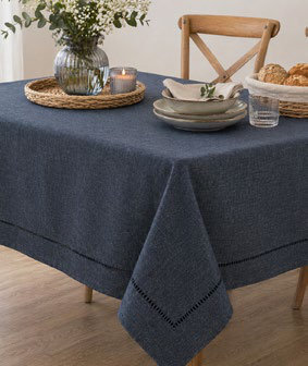 Mantel Liso Láser Cut 160X250 Cm Gris Marengo