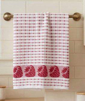 Paño Cocina Toalla Gourmet 42X63 Cm Frutillas Rojo