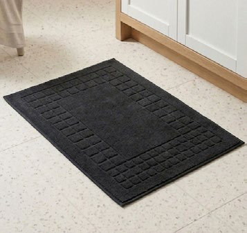 Piso Toalla Premium 50X70 Cm Duomo Negro