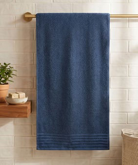 Toalla Baño 70X140 Cm Confort Azul