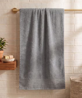 Toalla Baño 70X140 Cm Confort Gris