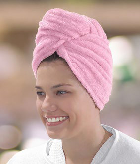 Toalla Cabello Turbante 25X55 Cm Lila